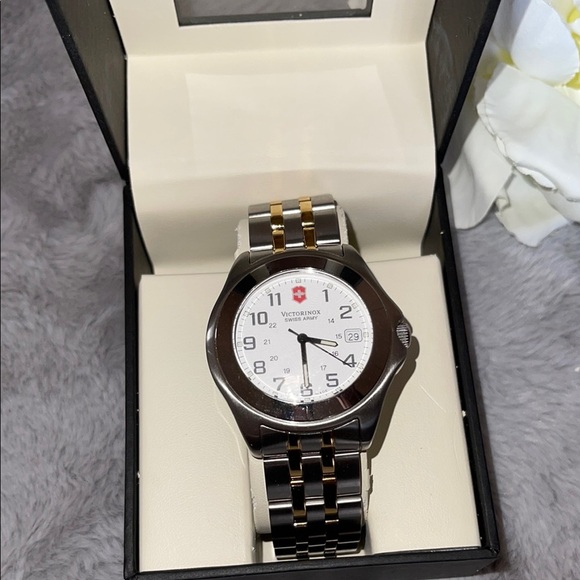 Victorinox Silver and Gold Elegant Chronograph Watch - Picture 8 of 10